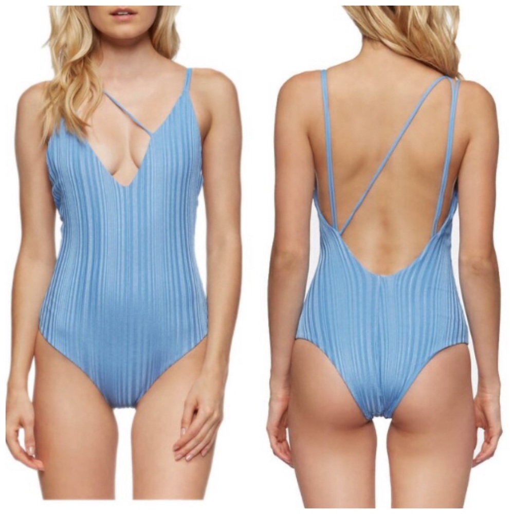 Tavik Strappy One Piece Swimsuit Blue S